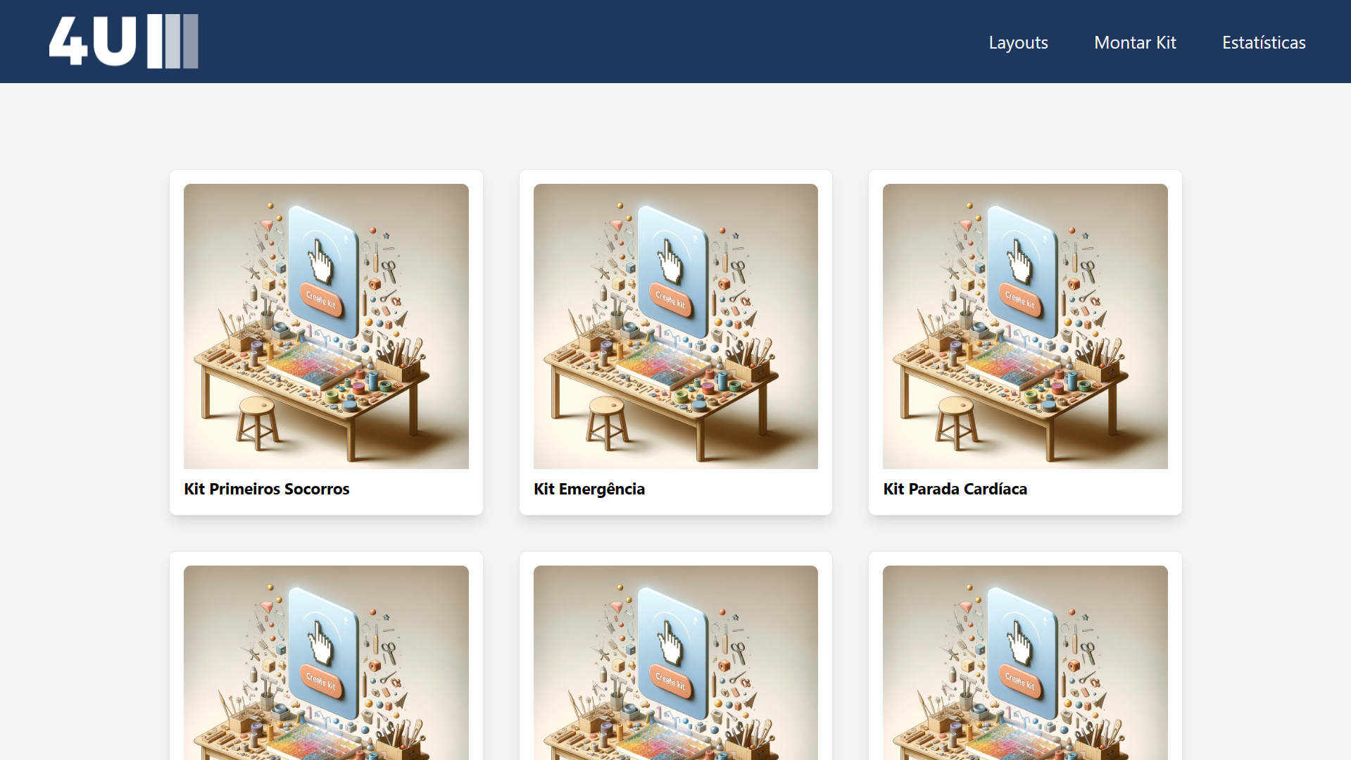Frontend Visualizar Layouts