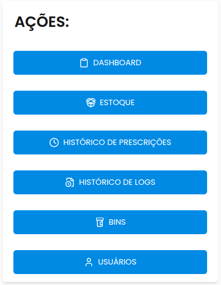Sidebar de redirecionamento