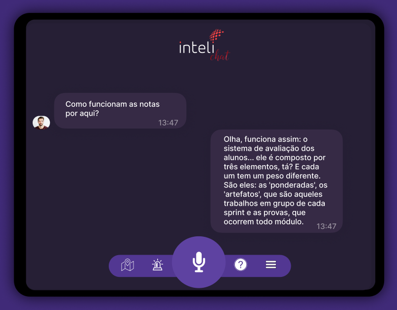 Tela de Chat - Recebimento de resposta