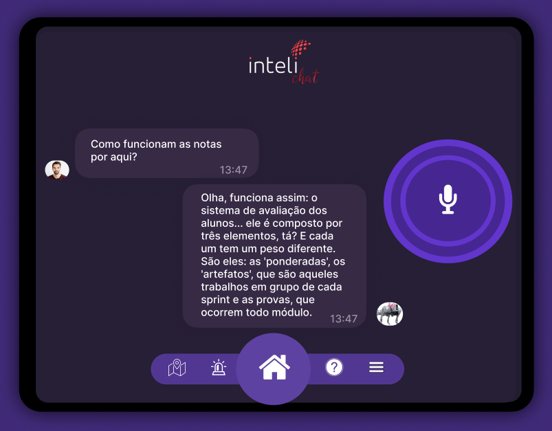 Tela de Chat - Envio de dúvida