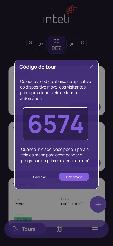Código do Tour