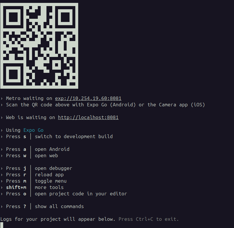 Terminal - Aplicação Staff