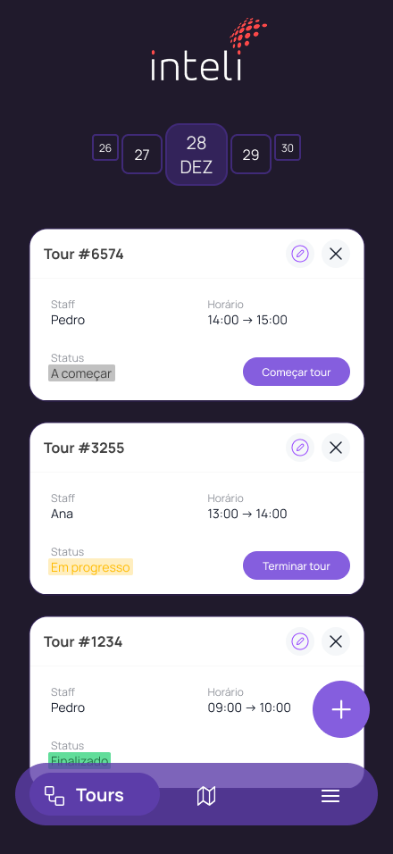 Lista de Tours